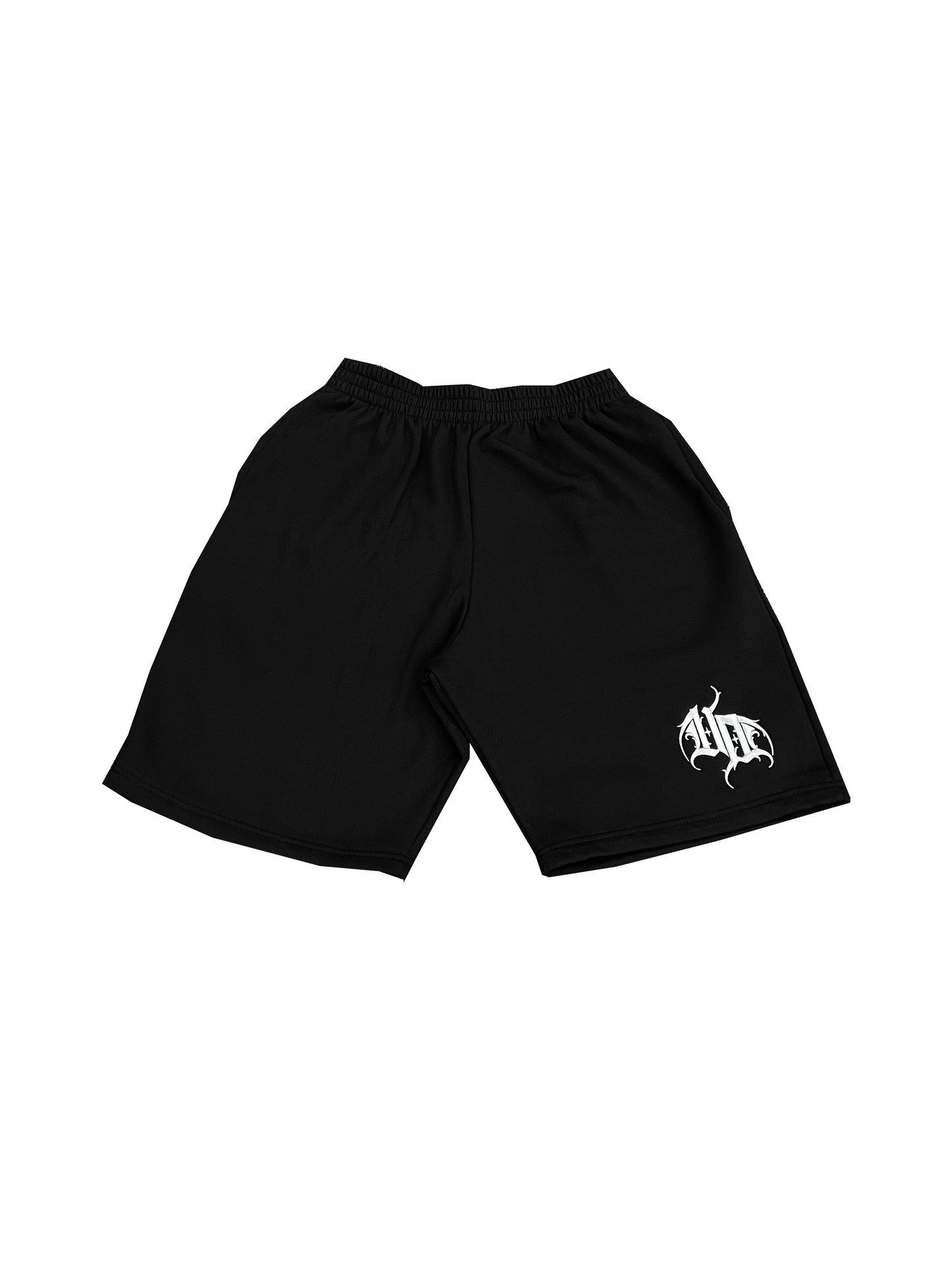 SIGNATURE PLAIN "BAGGY SWEAT SHORTS" IN BLACK