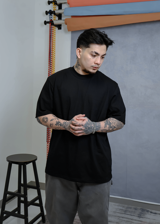 CLEAN | OVERSIZED FIT in "JET BLACK"