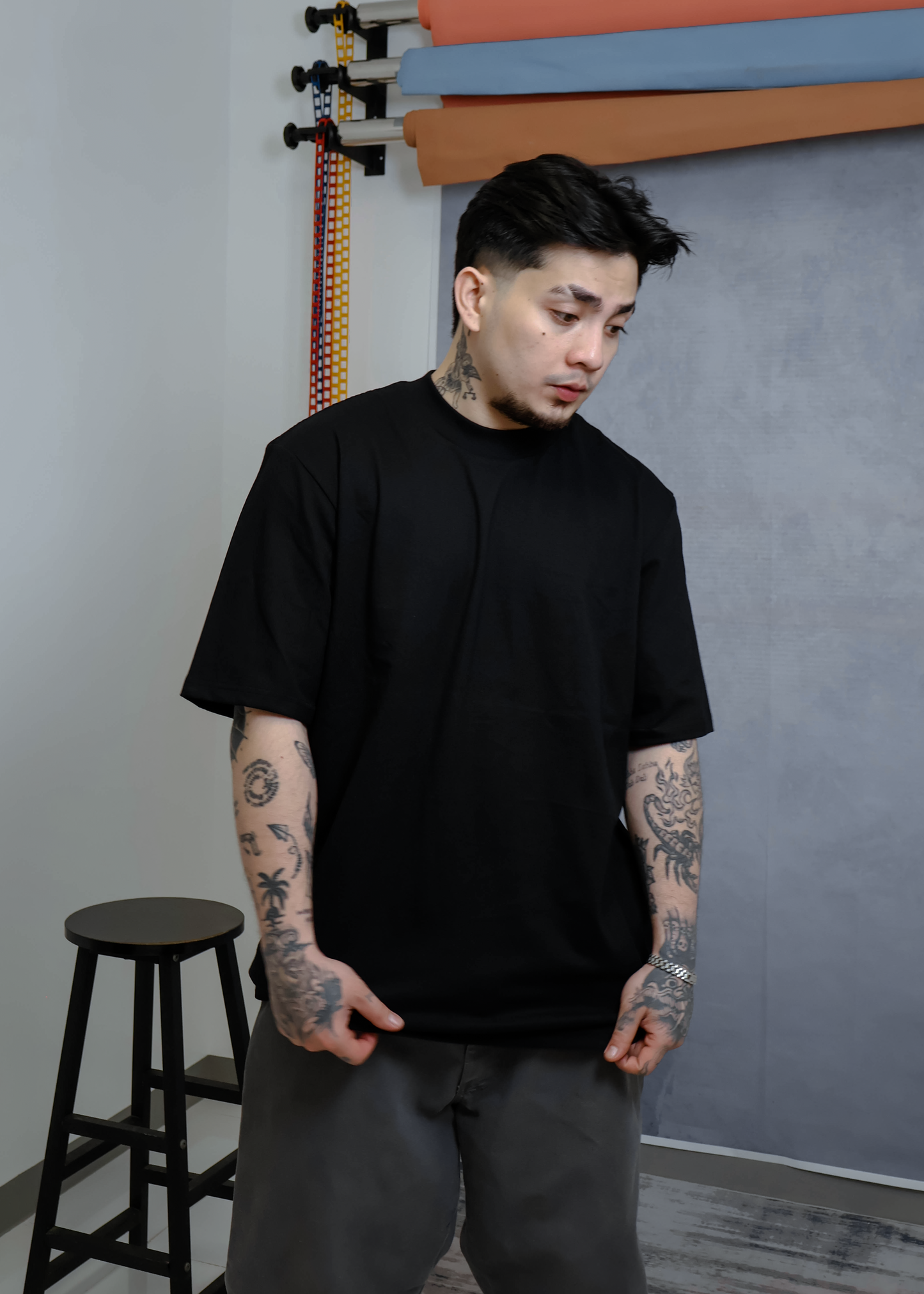 CLEAN | OVERSIZED FIT in "JET BLACK"