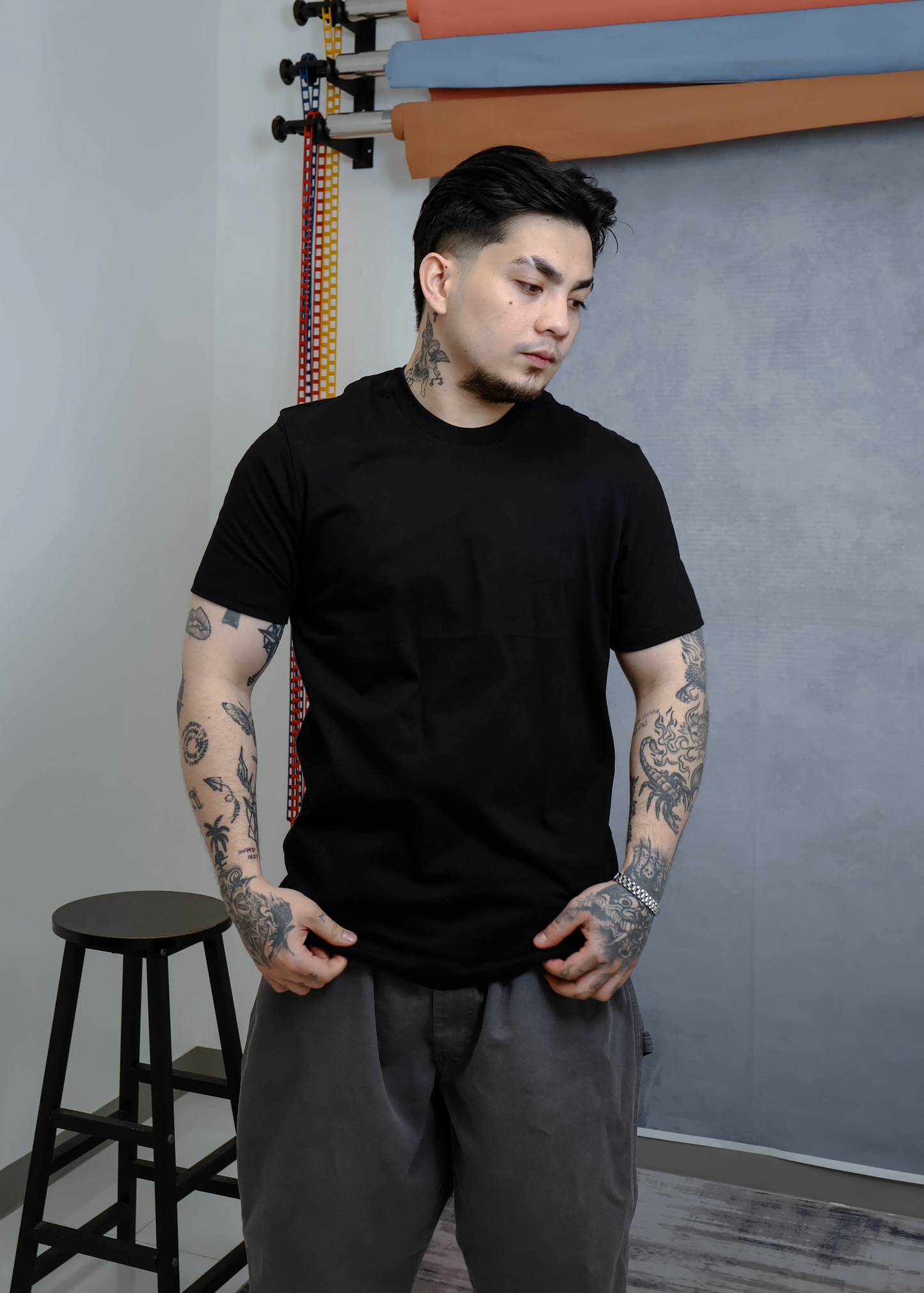CLEAN | BASIC REGULAR FIT in "JET BLACK"