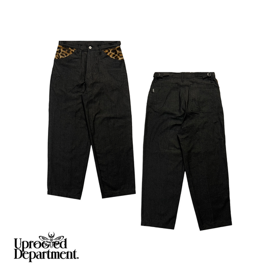 ANIMAL ACCENT DENIM PANTS