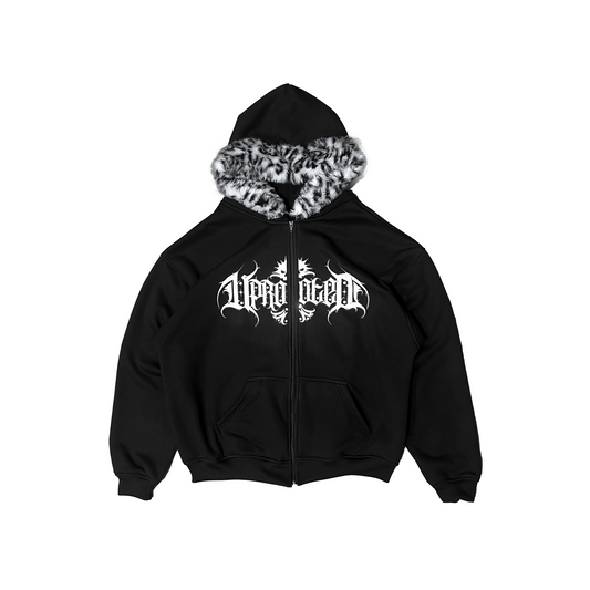 "FROST FANG" FULL ZIPPED HEAVY WEIGHT HOODIE